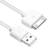 Browniz 4S Charging Cable USB Sync Cable 30 Pin Charger Cord for iPhone 4 4S 3G 3GS iPad 1 2 3 iPod Touch Nano 3.3 Feet White