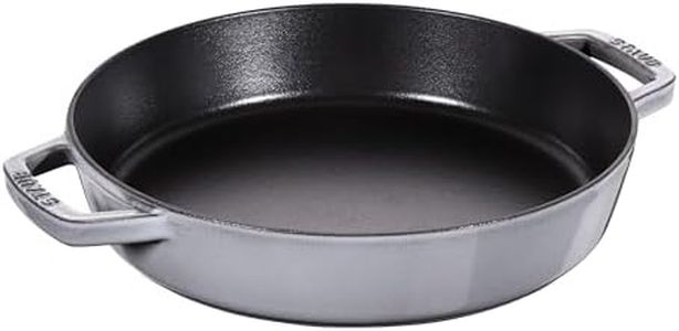 STAUB 40511-726-0 Cast Iron Frying Pan with Two Handles, Graphite Grey, 26 cm