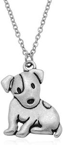 PammyJ Dog Jewelry - Puppy Necklace, 17.5 inches, Stainless Steel, No Gemstone