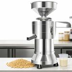 Commercial Soy Milk Maker, Automatic Stainless Steel Soybean Milk Maker Machine 2800 RPM with Slag Separation for Soy Milk, Nut Milk, Tofu, Rice Milk 25KG/H
