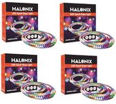 Halonix 10 Meter Multicolor 11W Rope Light |8 Light Modes | IP65 Certified, BIS Approved | Fairy Light, String Light | Direct Plug-in | Pack of 4 | Diwali Lights for Decoration for Home