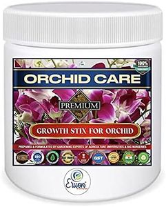 Erwon® Orchid Care, Premium Essential Powerful Slow Release Organic Fertiliser Stix for Complete Care of Orchid Plants with active Microbes (50 nos)