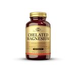 Solgar Chelated Magnesium - Supports Muscle & Nervous System - Mind Balance - Energy Release & Reduces Tiredness - 100 Tablets