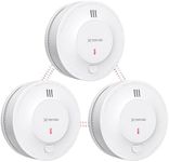 X-Sense Wireless Interlinked Smoke Alarm Detector with Sealed 10-Year Battery, Interconnected Fire Alarm Conforms to EN 14604 Standard, Link+, SD19-W, 3-Pack