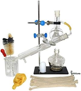 New Lab Essential Oil Distillation Apparatus Water Distiller Purifier Glassware Kits 100ml Home Distiller