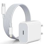 APFEN® 20W [Apple MFi Certified] Type-C Fast Charger Adapter & Cable Compatible with iPhone 14/14 Pro/14 Pro Max/13/13 Pro/13 Pro Max/12/11/XR/XS/X/8 Series, White