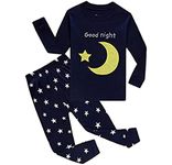 Babylike "Spacecraft Little Boys 2 Piece Pajama 100% Cotton(Size 2-11 Years)(5T, Dark Blue 3)