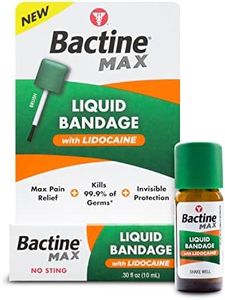 Bactine MAX Liquid Bandage with Lidocaine - Wound Cleaning Liquid Bandage for Skin - Kills 99% of Germs, Covers, Protects - Skin Glue for Wounds - .30 fl. Ounce