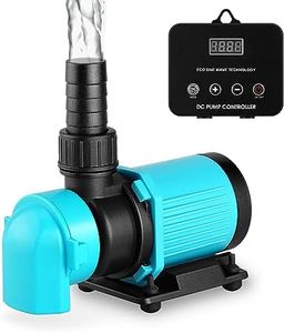 JEREPOND 660GPH Aquarium Return pump with LCD display controller, DC 24V 25W aquarium pump for saltwater freshwater aquarium,fish tank,sump,20 speeds ECO Quiet Submersible and inline pump