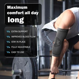 POWERLIX Elbow Support Brace, Black, Large – Compression Sleeve