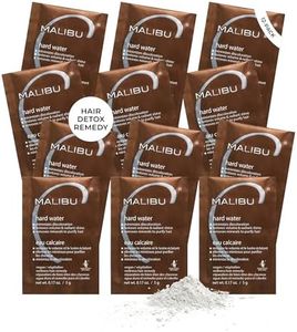 Malibu C Hard Water Wellness Hair Remedy - Removes Hard Water Deposits & Impurities from Hair - Contains Vitamin C Complex for Shiny Hair + Vibrancy - Hard Water Hair Products (12 Packets)