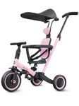 newyoo Tricycle for Toddlers 1-3, Toddler Tricycle with Push Handle & Canopy, Toddler Bike, Birthday Gift & Toys for Girl & Boy, 6 in 1 Baby Trike, Balance Bike, TR009