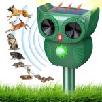 Cat Repellent for Gardens uk, USB Charging Ultrasonic Cat Repellent With Led Flash and 2 Ways of Use, Solar cat repellent ultrasonic for Cats, Dogs, Birds and Foxes