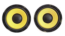 Electronic Spices 5'' inch woofer Audio Speaker 4ohm 50w HI-FI Speaker Sound bass Yellow Colour Pack of 2