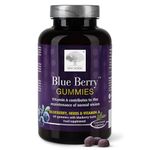 New Nordic Blue Berry Gummies | Natural Eye Health & Vision Care Supplement | 10 mg Lutein Maintains Healthy Eyes | Sugar Free & Vegan | 60 Blueberry Gummies