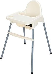 Mutiwill Adjustable 3-in-1 Baby Highchair - White Infant High Feeding Seat Converts to Toddler Table Chair