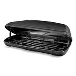 TANGZON Car Roof Box, 400L Extra-Large Car Top Roofbox with Dual Side Opening, Waterproof Hard Rooftop Cargo Carrier Storage Box for Tents Bags Luggage, Fits Most Cars (Black)