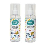 VividVision myclean Spectacles And Sunglasses Cleaning Solution Spray For Eye Wear With No Foam And Detergent A Crystal Clear Mobile Cleaning Spray Pack of 2 With 200ml