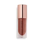 Revolution Beauty London Pout Bomb Plumping Gloss, High Shine, Rich Pigment, Soft Tingle Effect, Cookie Deep Nude