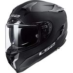 LS2 Full Face Motorcycle Helmet - FF327 Challenger With Pinlock and Twin Visor - Matt Black - S