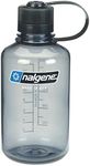 NALGENE Tritan 1-Pint Narrow Mouth BPA-Free Water Bottle,Gray,1 Pint