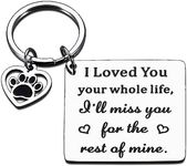 Pet Memorial Gifts Dog Memorial Gifts for Loss of Dog Dog Cat Pup Puppy Remembrance Bereavement Gifts Keychain Sympathy Gifts for Men Women Pet Lover Owner Friends Paw Print Presents for Men Women