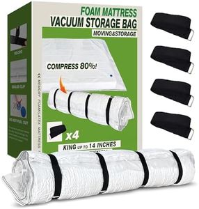 King Mattress Bag for Moving Storage, 5 Mil Heavy Duty Mattress Cover, Thick and Tear Resistant (King)