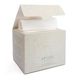 Whistle Wellness™ Face Towels Disposable Biodegradable Plant Based XL Size 50 count