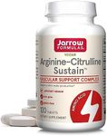 Jarrow Formulas Arginine-Citrulline Sustain, Supports Nitric Oxide (NO) production, 120 Tablets