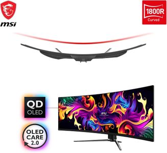MSI MPG 49" QD-OLED Gaming Monitor – Ultra-Wide Curved Display