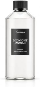 Scentiment Midnight Jasmine Diffuser Oil - Premium Hotel Scent with Notes of Jasmine, Vanilla Crème & Pear Nectar Home Scent, Hotel Fragrance Oil Diffuser Refill - 16.91 fl oz (500 mL)