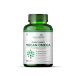 Simply Herbal Organics Pure Vegan Omega 3 6 9 Capsules 500mg Supplement Triple Strength Flaxseed, DHA for Heart, Joint & Brain Health, Immunity Booster - 60 Capsules