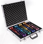 PPOLB Chakra Tuning Forks Set, 7 Chakra and 1 Soul Purpose Weighted Tuning Forks Set for Healing, Sound Therapy, Chakra Tuning Fork Set with Tuning Fork Activator and Exquisite Gift Box