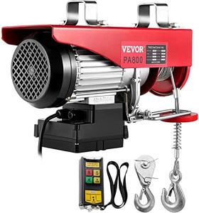 VEVOR Electric Hoist 1800LBS With Wireless Remote Control & Single/Double Slings Electric Winch, Steel Electric Lift, 110V Electric Hoist For Lifting In Factories, Warehouses, Construction Site