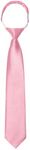 Kajeer Ties for Kids Boys Necktie Adjustable - Woven Little Boys Pre-tied for Kids Formal Wedding Graduation School Uniforms (Pink, M (age 5 years - 12 years))