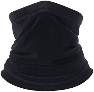 B BINMEFVN Polar Fleece Neck Warmer - Windproof Winter Neck Gaiter Cold Weather Face Mask For Men Women - 1 Pack