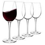 Luigi Bormioli Crescendo 20 Ounce. Bordeaux Wine Glasses, Set of 4, Crystal Son-hyx Glass, Made in Italy.