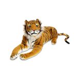 Melissa & Doug Tiger Toy - Plush, Giant Soft Toys, Toy Tiger Animal, Cuddly Toy Tiger Teddy, Giant Stuffed Animal, Cuddly Toys, Safari Nursery, All Ages, Gift for Boy or Girl