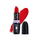 Matterrific Lipstick | Highly Pigmented | Nourishing & Non-Drying | 100% Vegan & Cruelty Free | Fiery Kiss - 129 (Pure Red)