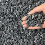 FANTIAN 2 lbs Black Gravel Rocks for Garden, 6-9 mm Decorative Black Stones for Garden, Plants Pots, Fish Tank, Vase and Aquarium Gravel