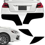 NDRUSH Blackout Headlight & Taillight Vinyl Tint Film, Precut Overlay, Tail Light Wrap Cover Compatible with Subaru WRX/WRX STI 2015-2020