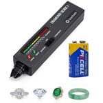 Diamond Tester, Professional Diamond Tester Pen with UV Light, Portable Gem Checker Diamond Selector for Novice and Expert – Fast Detection (Battery Included) | Storage Case