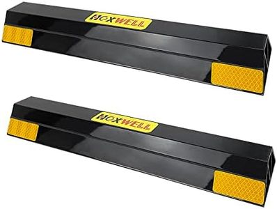 HOXWELL (New Updated) 16'' 2 Pcs Heavy Duty Parking Aid for Garage Walls, Parking Gadgets Protects Car, Parking Stopper Easy to Install 2 Packs, 16'' L x 3.7'' W x 1.8'' H NBTS555-16-2P