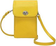 MINICAT Roomy Pockets Small Crossbody Bags Cell Phone Wallet Purses for Women（AG Yellow）