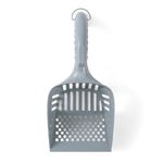 Fresh Step All in One Litter Scoop | Fast and Easy to Use Cat Litter Scooper, Ergonomic Handle Grip Kitty Litter Scooper to Scoop Away Cat Litter, Grey