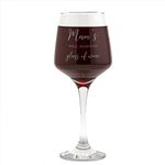 Personalised Wine Glass for Mum - "Well Deserved Glass of Wine" / Engraved Wine Glass Mother's Day Gift for Mum from Daughter/Birthday Gift for Mum from Son/Best gifts for Mum