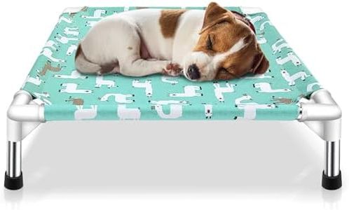 Elevated Dog Bed Pet Cot - Dog Cots Beds for Small Dogs with Non-Slip Feet | Detachable Raised Cat Dog Pet Cot for Small Dogs Cats