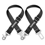 Vastar 2 Packs Adjustable Pet Dog Car Seat Belt Safety Leads Vehicle Seatbelt Harness, Made from Nylon Fabric