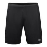 GORE WEAR Mens R5 2in1 Shorts, Black, 3XL EU