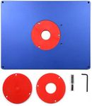 Router Table Insert Plate, Aluminum Router Plate for Woodworking Table Saw Multifunctional Trimmer Engraving Machine